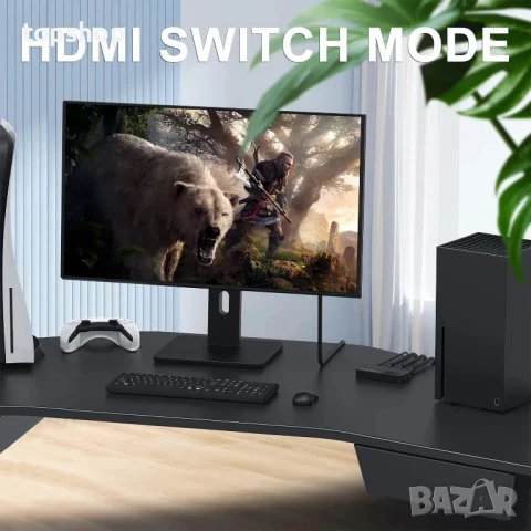 НОВ HDMI 2 в 1 двупосочен превключвател AVIDGRAM 8K, HDMI превключвател Поддържа 8K 60Hz 4K 120hz..., снимка 4 - Кабели и адаптери - 50494752