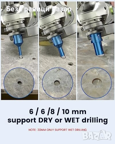 Нов Комплект диамантени свредла 6–20 мм M14 за твърди материали и плочки, снимка 6 - Диамантени и режещи инструменти - 52407515
