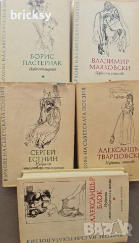 Лот 5 тома върхове на съветската поезия Пастернак, Маяковски, Есенин, Твардовски и Блок, снимка 1 - Художествена литература - 46804608