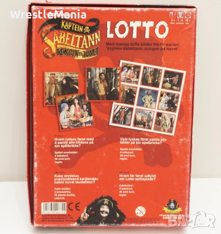 Vintage Рядка Настолна Игра Lotto Captain Sabertooth The King At Sea от 1999г, снимка 14 - Игри и пъзели - 52178158
