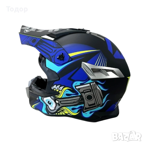 Мотокрос каска нова размери, снимка 7 - Спортна екипировка - 52654886