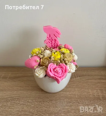 Великденска кутия с ароматни соеви свещи , снимка 2 - Декорация за дома - 49721576