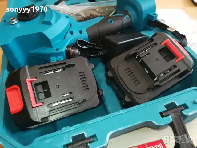 JMK-ГОЛЯМА РЕЗАЧКА 8 ИНЧА С 2 БАТЕРИИ И ЗАРЯДНО 0204251915, снимка 6 - Градинска техника - 49743158