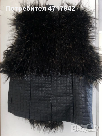 Дамски елек с плътен косъм , снимка 2 - Елеци - 53210407