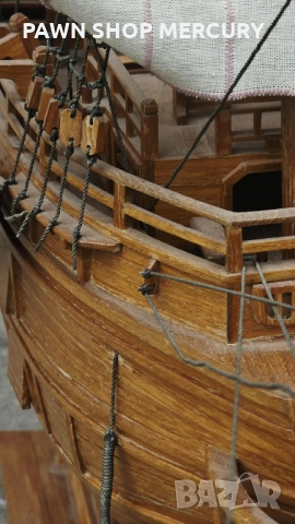 Продавам ръчна изработка старинен кораб уникат, снимка 15 - Антикварни и старинни предмети - 52012065