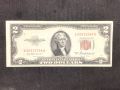 Сащ ,2 долара,1953А г.Червен печат. AUNC., снимка 1
