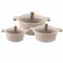 Готварски комплект касероли PEARL SERIES Lexical – Лукс, ефективност и стил в кухнята, снимка 1