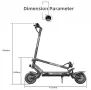 Електрическа тротинетка скутер 72V 2*1500W с два мотора, снимка 12