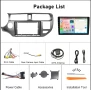 Android Car Stereo Double Din 4+64G 9-инчов Carplay Android Auto за Kia Rio 2012-2014 IPS DSP GPS RD, снимка 5