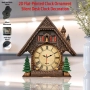 2D Плосък Европейски Стил Дървен Часовник, Тих, Работи на Батерии , снимка 5