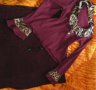 👠Дамска стилна пролетна блуза за поводи във вишнев цвят с модерен тигров принт ХС,С,М,Л🌹👠🌹, снимка 1 - Костюми - 32689681