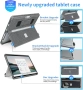 Защитен калъф за Microsoft Surface Pro 11/10/9/8 13-инча с каишка и стойка, сив, снимка 4