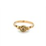 Златен дамски пръстен 2,05гр. размер:56 14кр. проба:585 модел:23591-1, снимка 1 - Пръстени - 45408418