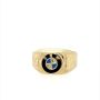 Златен мъжки пръстен 4,20гр. размер:67 14кр. проба:585 модел:24746-1, снимка 1