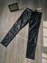 НОВ чер кожен дамски панталон на PINKO + колан на намаление , снимка 1 - Панталони - 45958835