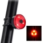 Комплект акумулаторни LED предни и задни светлини велосипед лед фар и стоп за колело USB зареждане, снимка 5