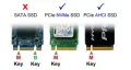 НОВА! M.2 NVME to PCIe 3.0 X1 Адаптер NVME/AHCI SSD към PCI Express Expansion Card , снимка 2