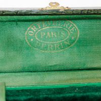 1930те Орфеврие Перен Френска Щипка за лед с кутия, снимка 2 - Антикварни и старинни предмети - 45792071