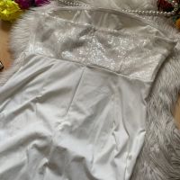 Нова официална бяла рокля с пайети, снимка 5 - Рокли - 45282249