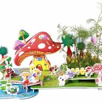 3D макет голям размер с растяща жива градина / My Zilipoo - Windmill Farm 3Д макети, снимка 7 - Декорация за дома - 45467433