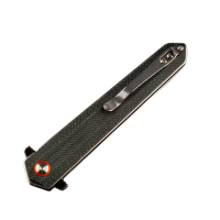 Сгъваем нож Dulotec K254-BK - дръжка от Micarta и 8Cr неръждаема стомана, снимка 3 - Ножове - 45007430