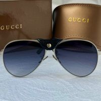 Gucci 2024 мъжки слънчеви очила авиатор с кожа 5 цвята, снимка 9 - Слънчеви и диоптрични очила - 45591492