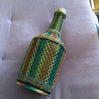 Плетена бутилка 500млл , снимка 1 - Декорация за дома - 45162188