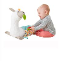 Плюшена бебешка играчка възглавница лама Fisher Price , снимка 7 - Плюшени играчки - 45489999