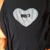 черна блуза на Илтокони с дълъг ръкав и гол гръб, снимка 1 - Блузи с дълъг ръкав и пуловери - 45713417