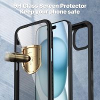 Нов iPhone 15 Plus Кейс с Вградена Защита и Прозрачен Заден Капак Айфон калъф, снимка 9 - Калъфи, кейсове - 45327201