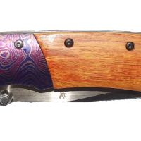Масивен, сгъваем нож, Browning с дизайнерски орнаменти, 100 х 227, снимка 2 - Ножове - 45210004