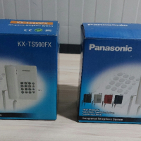 Телефон,стационарен PANASONIC KX-TS500FX-2 броя, снимка 1 - Стационарни телефони и факсове - 45001763
