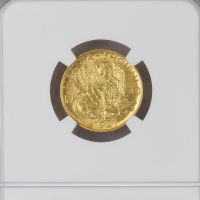 Златна монета 20 франга ари 1927 година NGC RRR, снимка 2 - Нумизматика и бонистика - 45749241