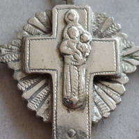 Много стар православен кръст от високопробно сребро 900, снимка 13 - Антикварни и старинни предмети - 45003629
