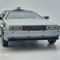 KAST-Models Умален модел на DeLorean Back to the Future I Welly 1/24, снимка 6 - Колекции - 45452753