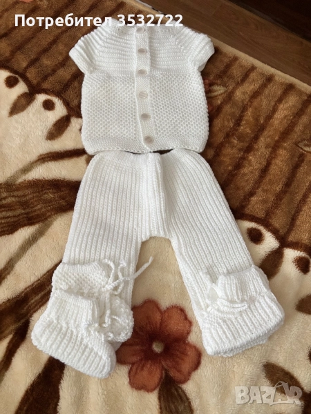 Бебешки плетени комплекти , снимка 1