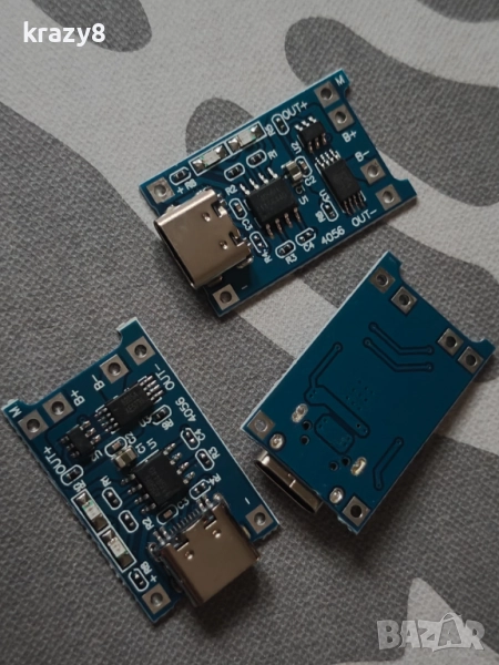 Type-C зарядно от батерии тип 18650 21700 26650 напрежение 3.7-4.2V, снимка 1