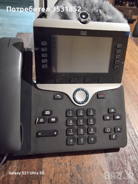 Cisco телефон с камера, снимка 1