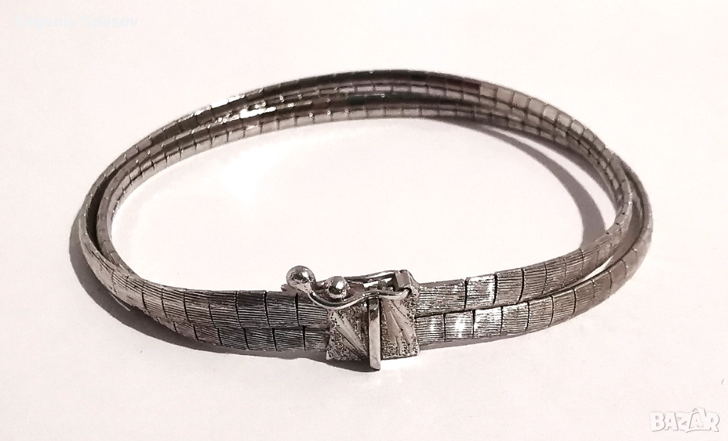 Сребърна Елегантна Гривна Винтидж Ръчна работа проба 800, снимка 1