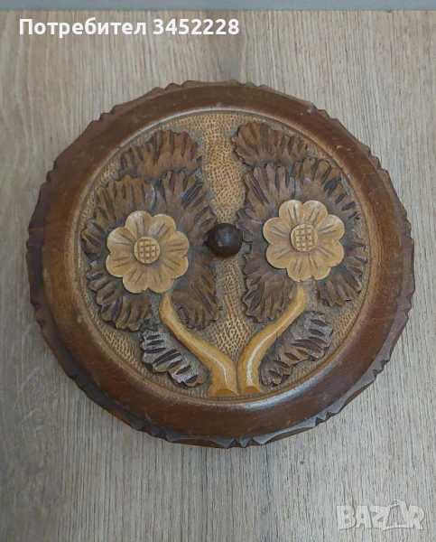 дърворезба кутия за ценители , снимка 1