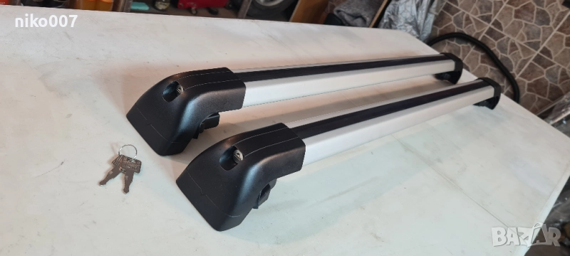 Багажник-греди-релси-рейки-Рено меган 2 комби-thule, снимка 1