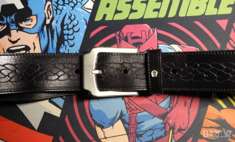 Мъжки колан от естествена кожа, снимка 1