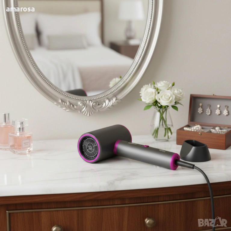 Сешоар Voltz, 2200W – Мощно сушене, лесно управление и прецизен контрол всеки ден, снимка 1