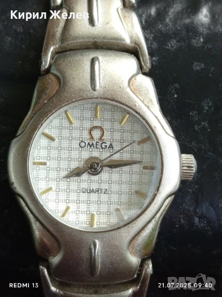 Дамски часовник Омега кварц красив стилен дизайн 76451, снимка 1