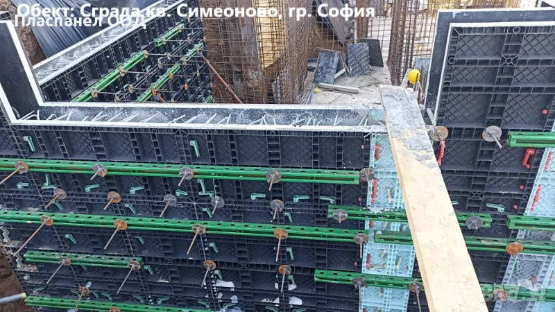 Пластмасов кофраж ПЛАСПАНЕЛ за  бетонови стени,  колони и др., снимка 1