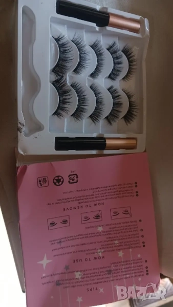   5 чифта магнитни изкуствени мигли с очна линия , снимка 1