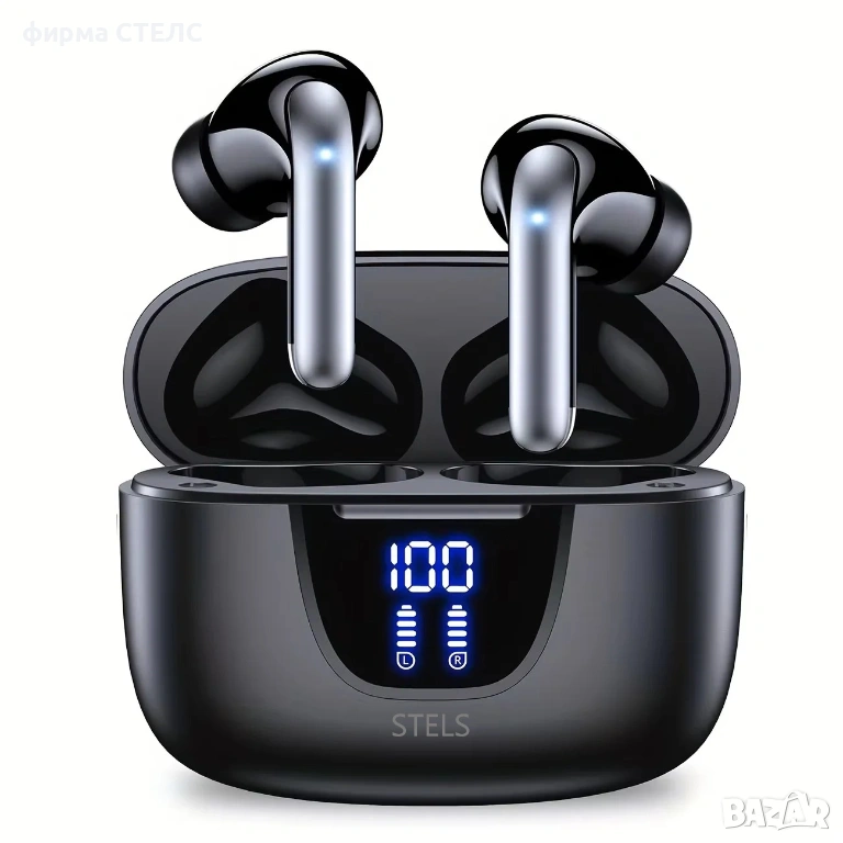 Безжични слушалки STELS S42 с ANC, LED дисплей и Водоустойчивост, снимка 1