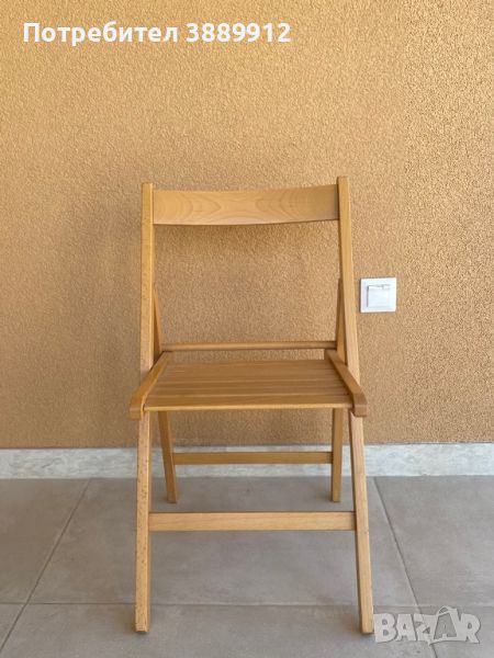 Продавам 3 бр. дървени столчета за тераса,градина, снимка 1