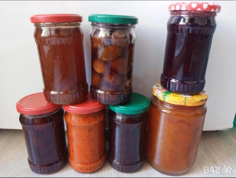 Домашни сладка ягоди,сливи,вишни,смокини,лютеница и мед, снимка 1