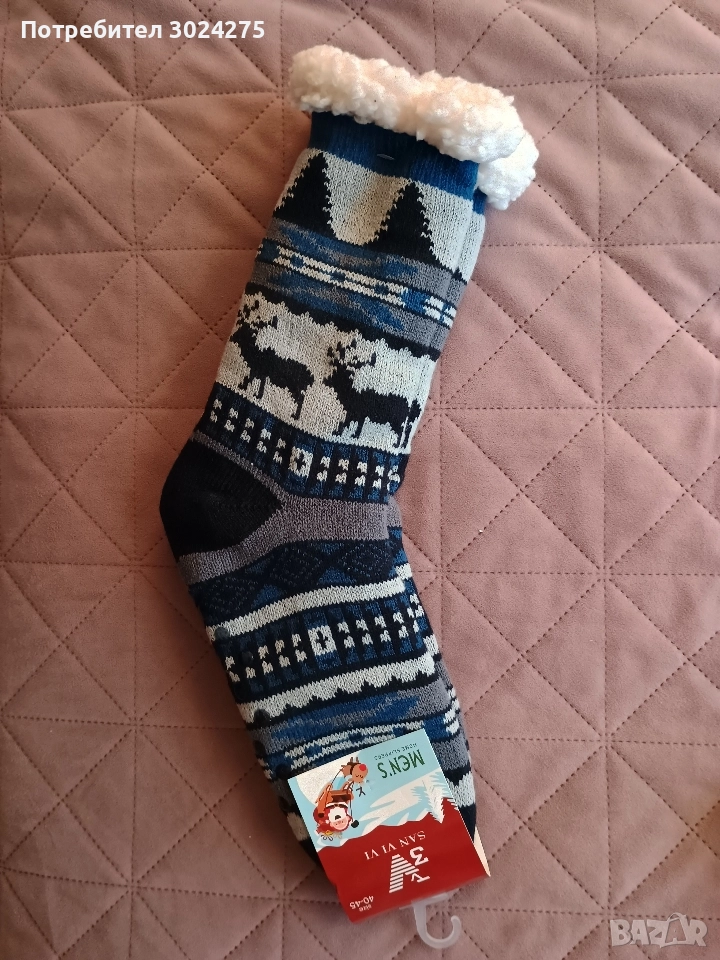Мъжки коледни чорапи, снимка 1